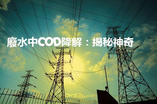 廢水中COD降解：揭秘神奇的環(huán)境魔法！
